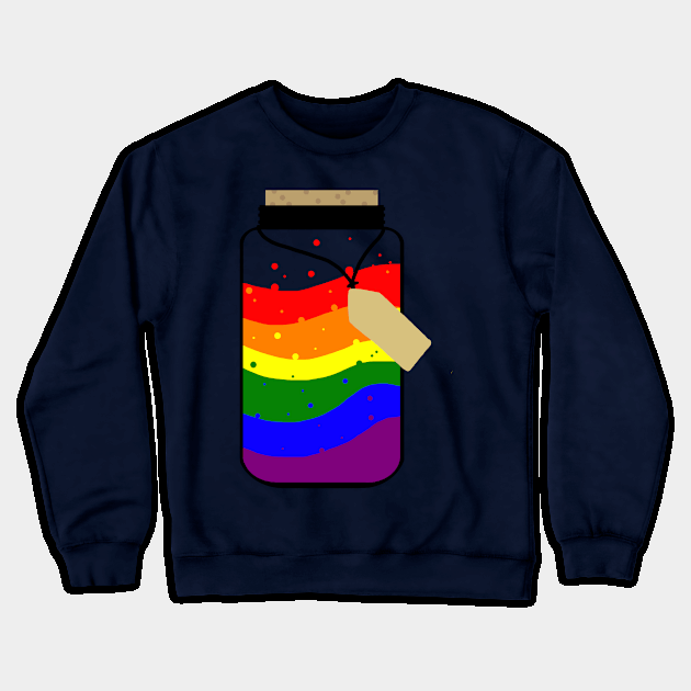 Rainbow pride jar Crewneck Sweatshirt by Gumdrop